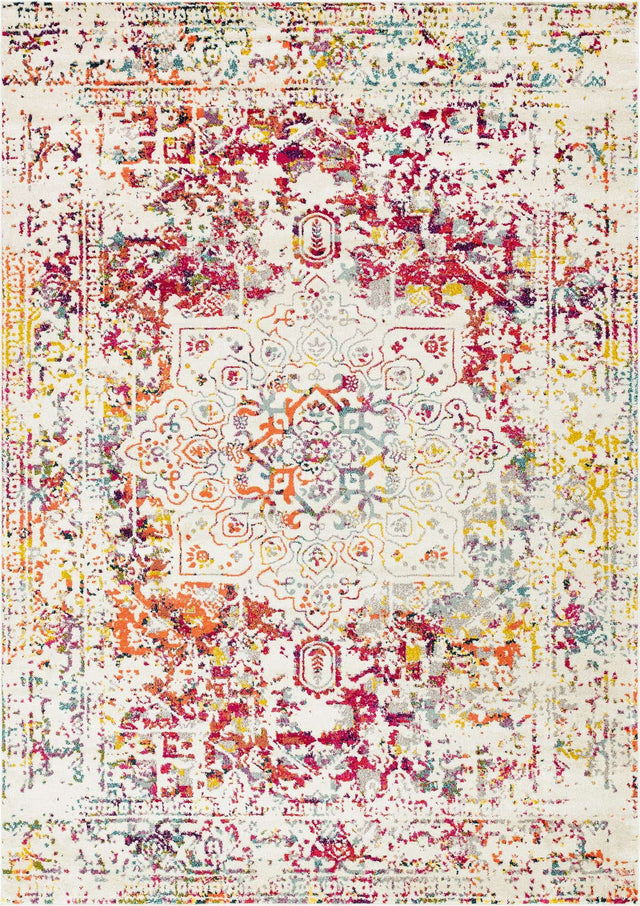 Light Multicolor 10' x 14' 1 Richmond Rectangle Area Rug Vintage Distressed Look Traditional Design Carpet for Unique Home Interior Design for Sale at Rug Engine