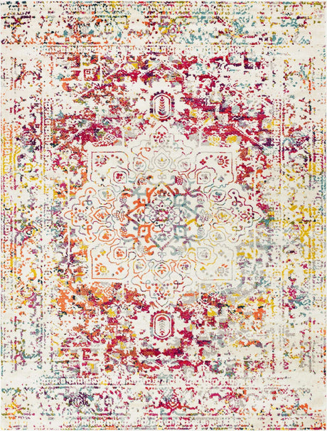 Light Multicolor 10' x 13' 1 Richmond Rectangle Area Rug Vintage Distressed Look Traditional Design Carpet for Unique Home Interior Design for Sale at Rug Engine