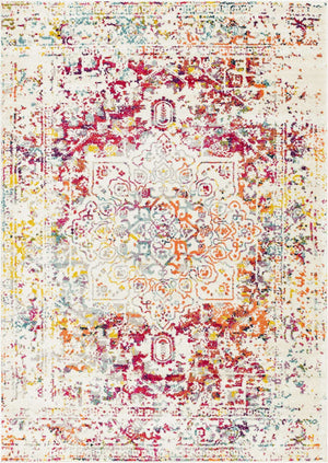 Light Multicolor 7' 1 x 10' Richmond Rectangle Area Rug Vintage Distressed Look Traditional Design Carpet for Unique Home Interior Design for Sale at Rug Engine