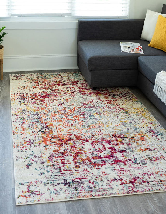 Light Multicolor 10' x 13' 1 Richmond Rectangle Area Rug Vintage Distressed Look Traditional Design Carpet for Unique Home Interior Design for Sale at Rug Engine