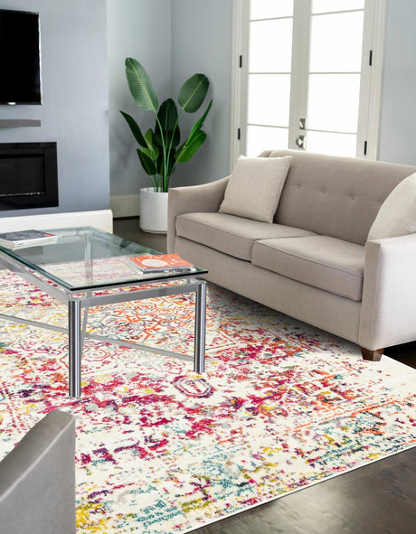 Light Multicolor 4' 1 x 6' 1 Richmond Rectangle Area Rug Vintage Distressed Look Traditional Design Carpet for Unique Home Interior Design for Sale at Rug Engine