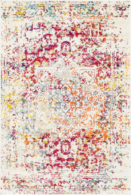 Light Multicolor 4' 1 x 6' 1 Richmond Rectangle Area Rug Vintage Distressed Look Traditional Design Carpet for Unique Home Interior Design for Sale at Rug Engine