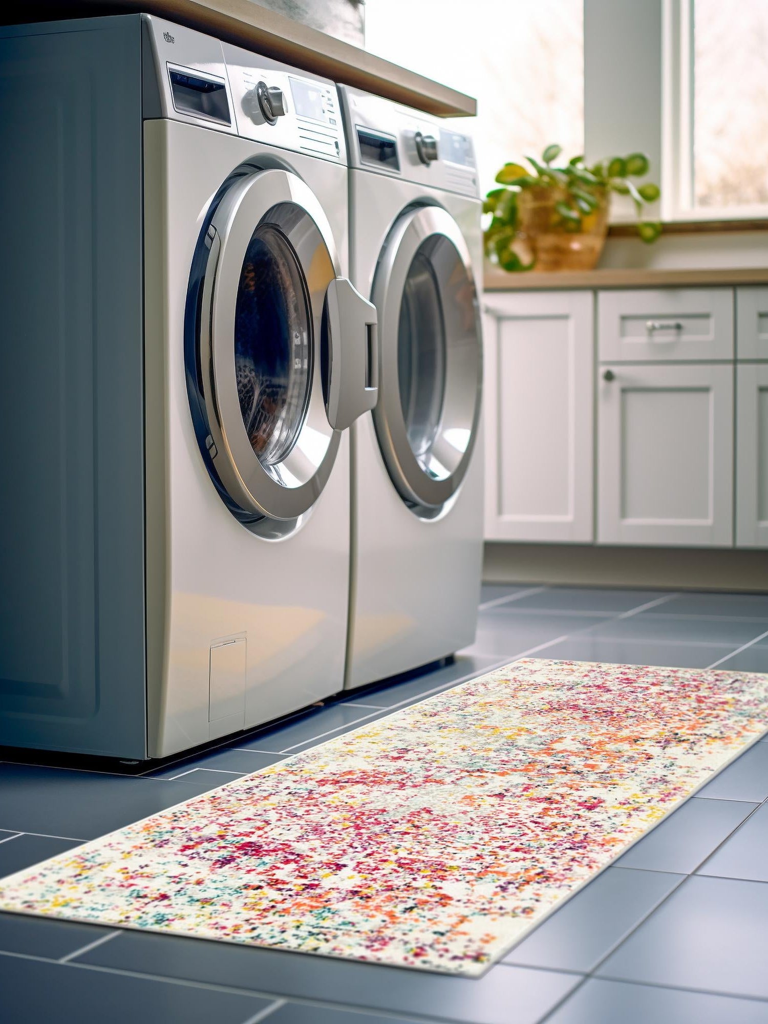 Light Multicolor 2' 7 x 12' Richmond Runner Area Rug Vintage Distressed Look Traditional Design Carpet for Unique Home Interior Design for Sale at Rug Engine