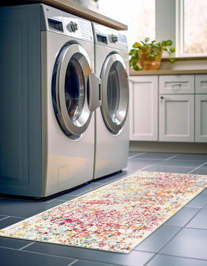 Light Multicolor 2' 7 x 11' Richmond Runner Area Rug Vintage Distressed Look Traditional Design Carpet for Unique Home Interior Design for Sale at Rug Engine