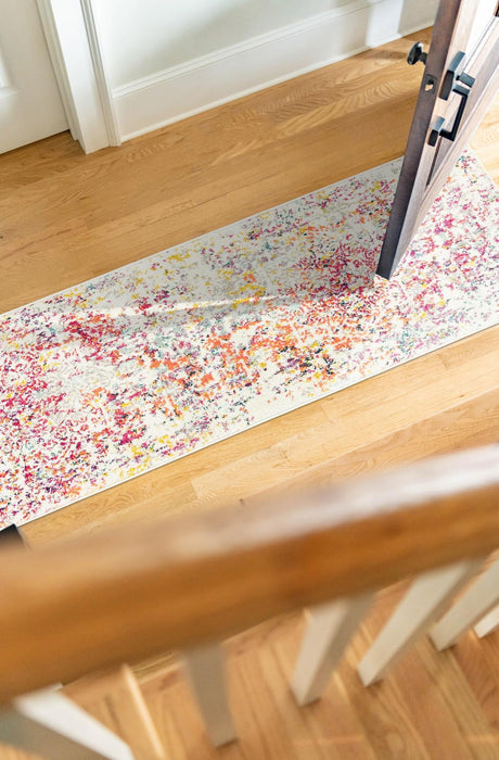 Light Multicolor 2' 7 x 12' Richmond Runner Area Rug Vintage Distressed Look Traditional Design Carpet for Unique Home Interior Design for Sale at Rug Engine