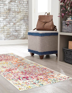 Light Multicolor 2' x 5' 1 Richmond Runner Area Rug Vintage Distressed Look Traditional Design Carpet for Unique Home Interior Design for Sale at Rug Engine
