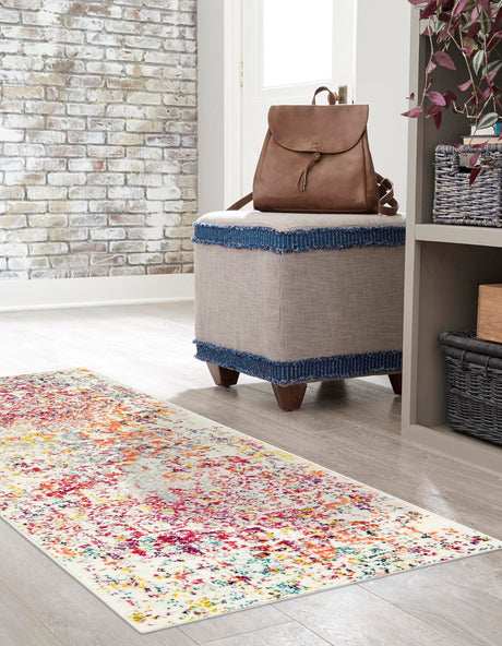 Light Multicolor 2' 7 x 10' Richmond Runner Area Rug Vintage Distressed Look Traditional Design Carpet for Unique Home Interior Design for Sale at Rug Engine