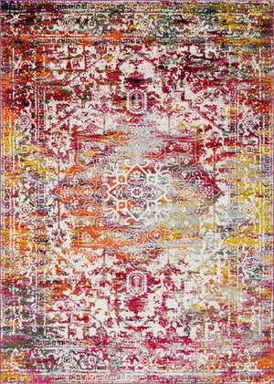 Multicolor 10' x 14' 1 Richmond Rectangle Area Rug Vintage Distressed Look Traditional Design Carpet for Unique Home Interior Design for Sale at Rug Engine