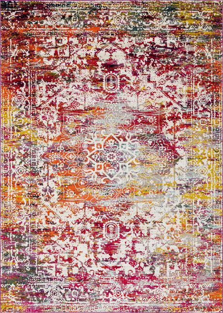 Multicolor 10' x 14' 1 Richmond Rectangle Area Rug Vintage Distressed Look Traditional Design Carpet for Unique Home Interior Design for Sale at Rug Engine