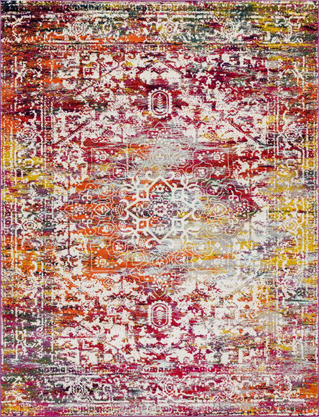 Multicolor 10' x 13' 1 Richmond Rectangle Area Rug Vintage Distressed Look Traditional Design Carpet for Unique Home Interior Design for Sale at Rug Engine