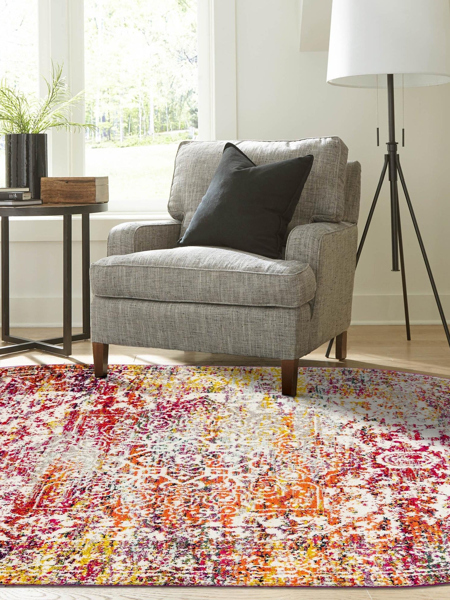Multicolor 4' 1 x 6' 1 Richmond Oval Area Rug Vintage Distressed Look Traditional Design Carpet for Unique Home Interior Design for Sale at Rug Engine