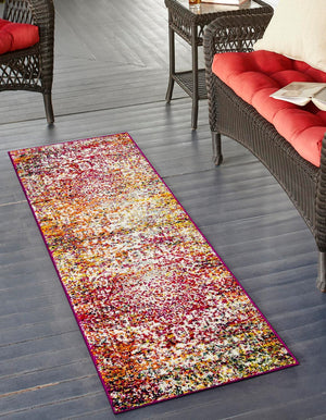 Multicolor 2' x 4' 1 Richmond Runner Area Rug Vintage Distressed Look Traditional Design Carpet for Unique Home Interior Design for Sale at Rug Engine