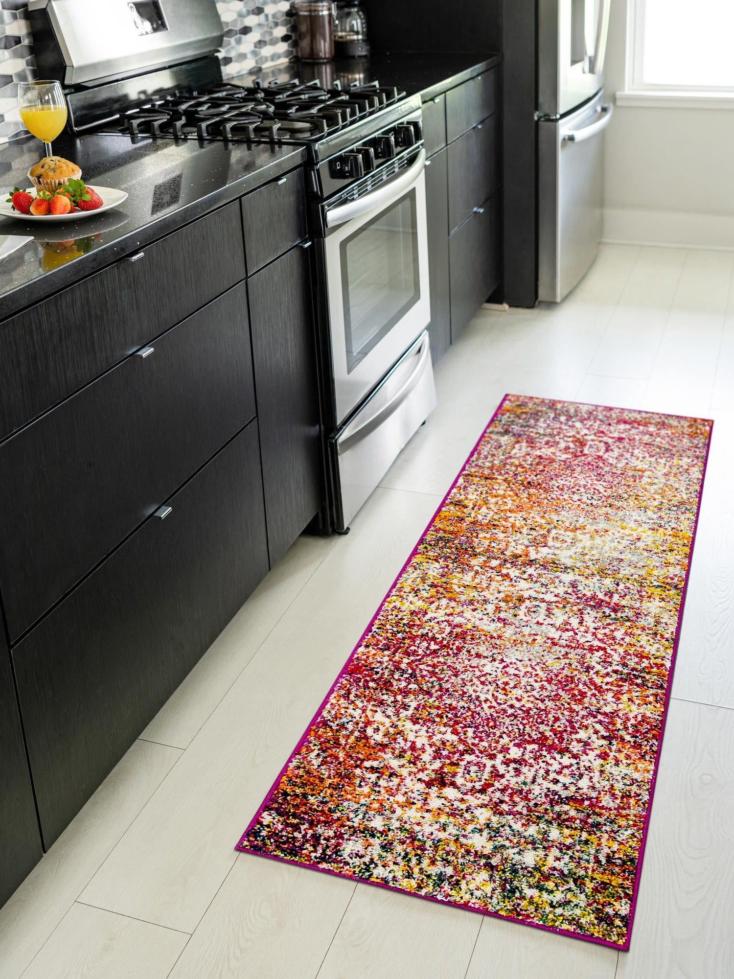 Multicolor 2' x 4' 1 Richmond Runner Area Rug Vintage Distressed Look Traditional Design Carpet for Unique Home Interior Design for Sale at Rug Engine