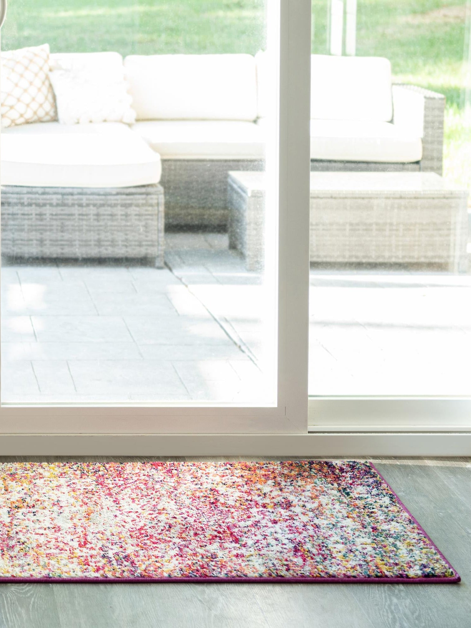 Multicolor 2' x 4' 1 Richmond Runner Area Rug Vintage Distressed Look Traditional Design Carpet for Unique Home Interior Design for Sale at Rug Engine