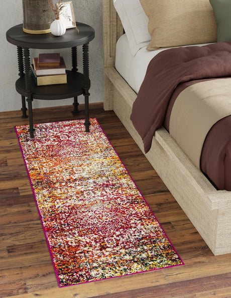 Multicolor 2' 7 x 12' Richmond Runner Area Rug Vintage Distressed Look Traditional Design Carpet for Unique Home Interior Design for Sale at Rug Engine