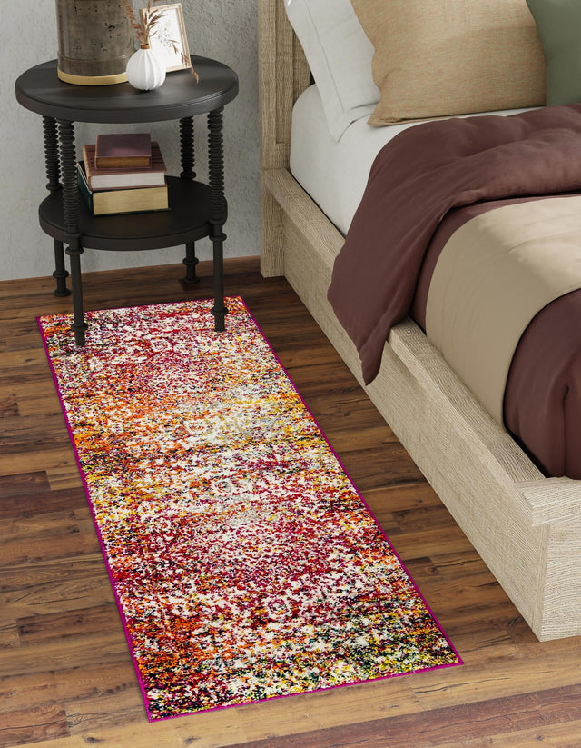 Multicolor 2' 7 x 12' Richmond Runner Area Rug Vintage Distressed Look Traditional Design Carpet for Unique Home Interior Design for Sale at Rug Engine