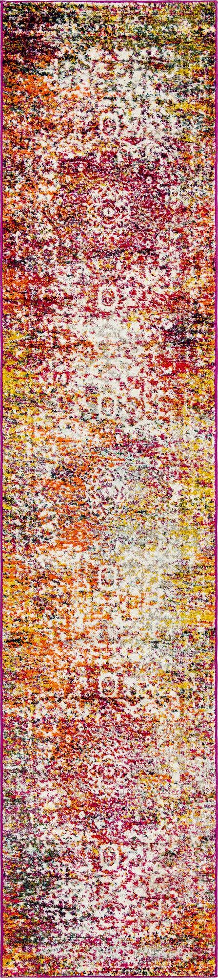 Multicolor 2' 7 x 12' Richmond Runner Area Rug Vintage Distressed Look Traditional Design Carpet for Unique Home Interior Design for Sale at Rug Engine