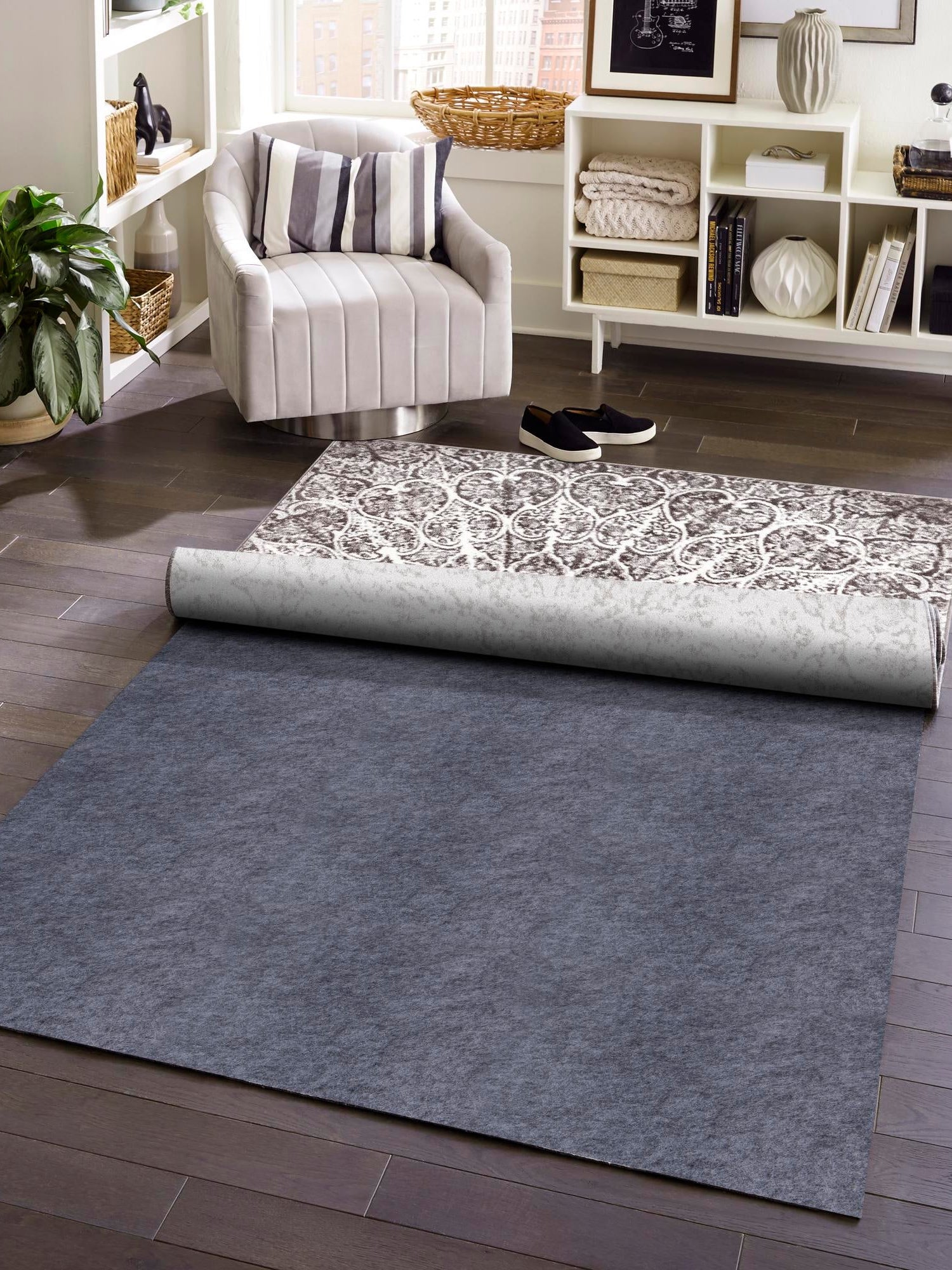 6' 1 x 9' Luxe Rectangle Area Rug Pad Floor Protection Pad for Under Rugs & Carpet Sound Dampening Underlayment Cushion for Sale at Rug Engine