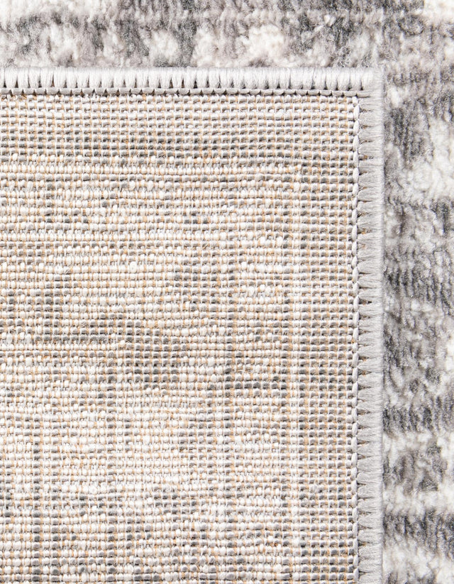 Gray 7' 10 x 10' Boston Rectangle Area Rug 55% Polypropylene & 45% Polyester Easy Clean Traditional Classical Carpet for Contemporary Living Dining Room Office Space for Sale at Rug Engine