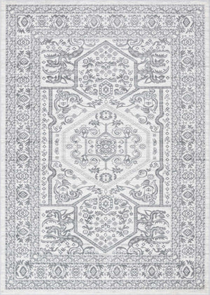 White 9' 10 x 14' 1 Boston Rectangle Area Rug 55% Polypropylene & 45% Polyester Easy Clean Traditional Classical Carpet for Contemporary Living Dining Room Office Space for Sale at Rug Engine