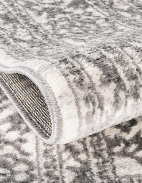 White 7' 10 x 10' Boston Rectangle Area Rug 55% Polypropylene & 45% Polyester Easy Clean Traditional Classical Carpet for Contemporary Living Dining Room Office Space for Sale at Rug Engine