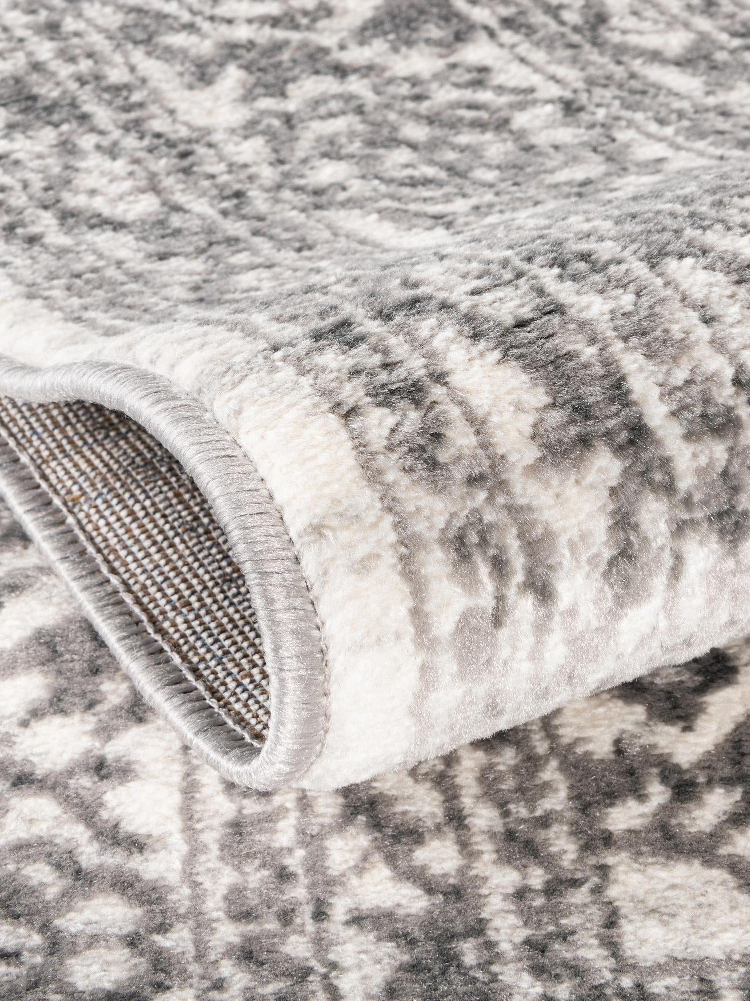 White 9' 10 x 14' 1 Boston Rectangle Area Rug 55% Polypropylene & 45% Polyester Easy Clean Traditional Classical Carpet for Contemporary Living Dining Room Office Space for Sale at Rug Engine