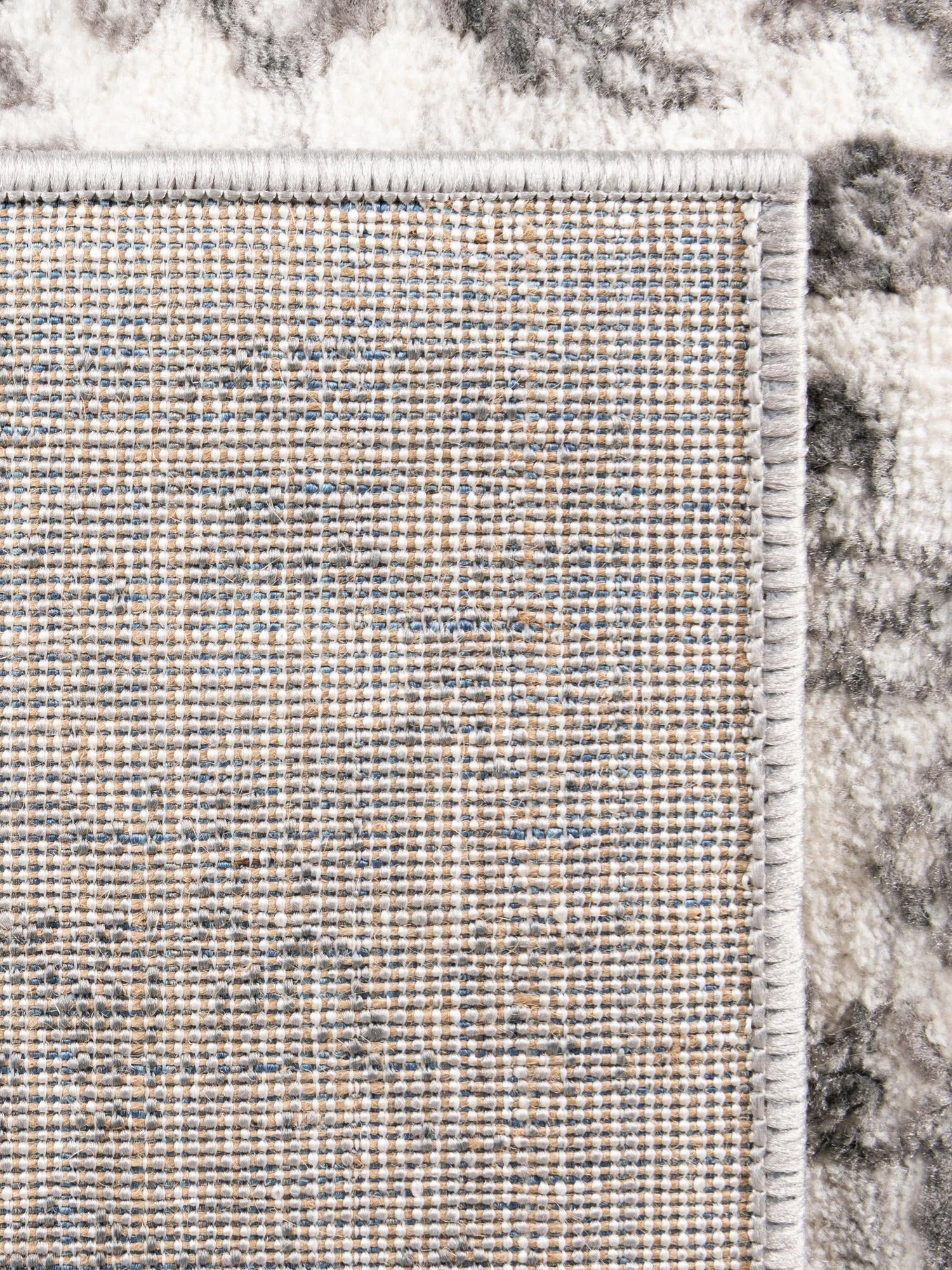 White 4' x 6' Boston Rectangle Area Rug 55% Polypropylene & 45% Polyester Easy Clean Traditional Classical Carpet for Contemporary Living Dining Room Office Space for Sale at Rug Engine