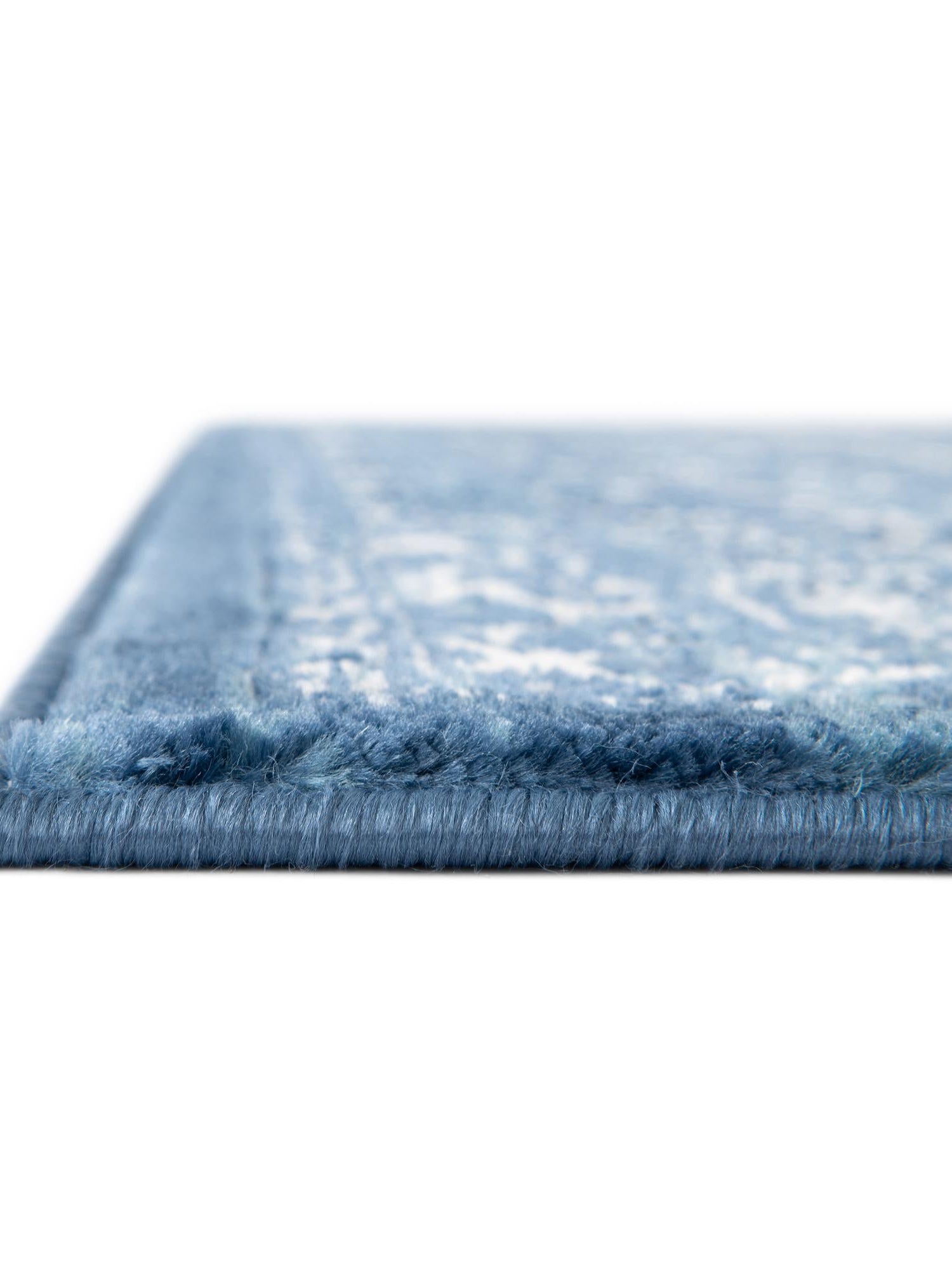 Blue 9' 10 x 14' Boston Rectangle Area Rug 55% Polypropylene & 45% Polyester Easy Clean Traditional Classical Carpet for Contemporary Living Dining Room Office Space for Sale at Rug Engine