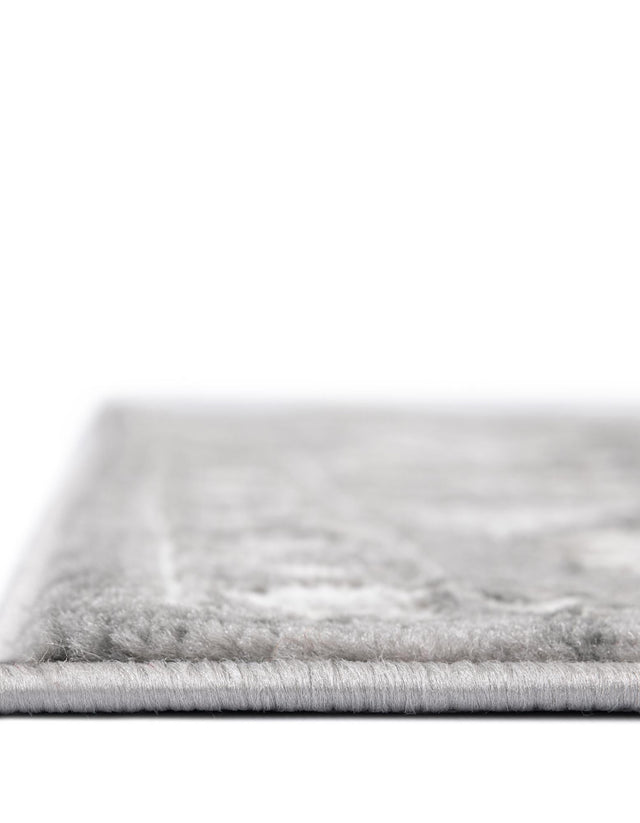 Gray 9' x 12' Boston Rectangle Area Rug 55% Polypropylene & 45% Polyester Easy Clean Traditional Classical Carpet for Contemporary Living Dining Room Office Space for Sale at Rug Engine