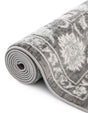 Gray 2' 7 x 10' Boston Runner Area Rug 55% Polypropylene & 45% Polyester Easy Clean Traditional Classical Carpet for Contemporary Living Dining Room Office Space for Sale at Rug Engine
