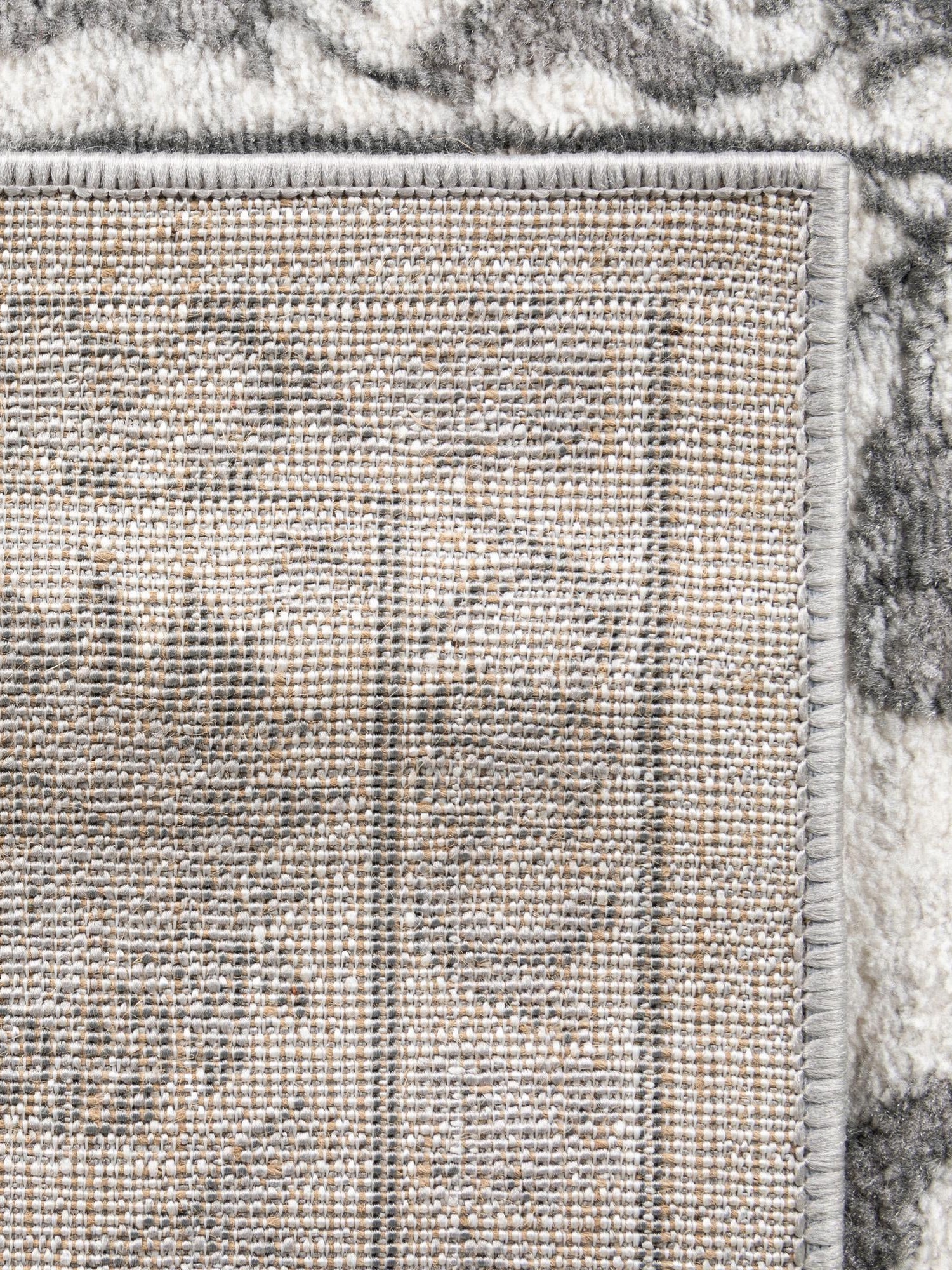 white Gray 4' 1 x 6' 1 Boston Rectangle Area Rug 55% Polypropylene & 45% Polyester Easy Clean Traditional Classical Carpet for Contemporary Living Dining Room Office Space for Sale at Rug Engine