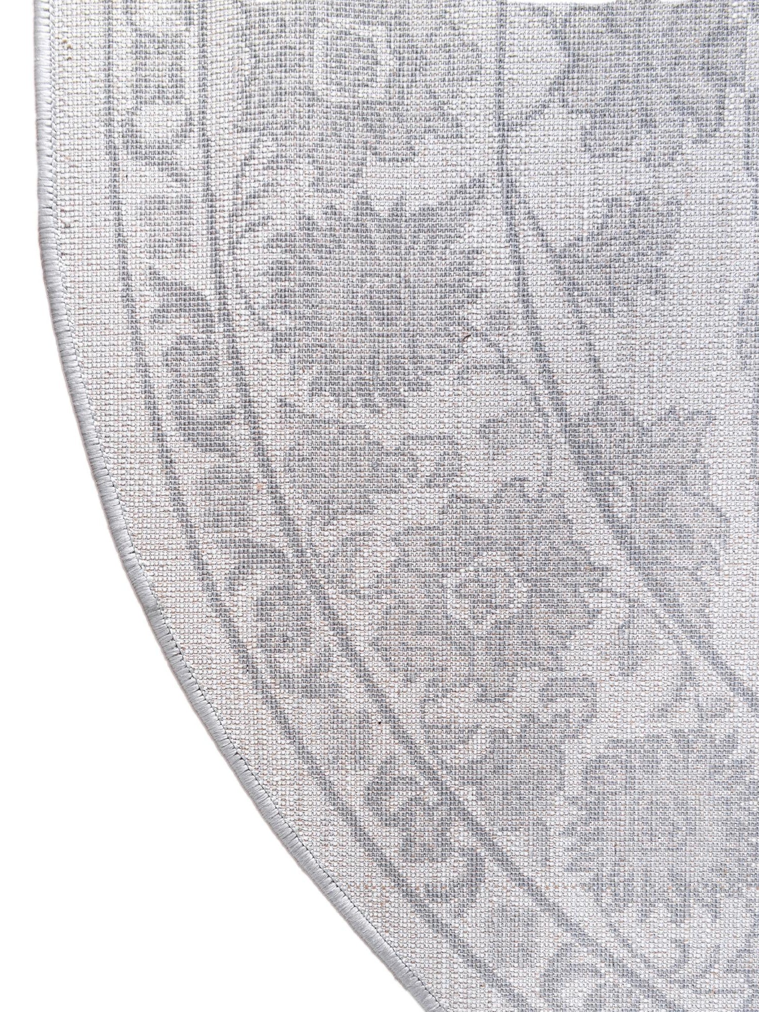 white Gray 3' 3 x 3' 3 Boston Round Area Rug 55% Polypropylene & 45% Polyester Easy Clean Traditional Classical Carpet for Contemporary Living Dining Room Office Space for Sale at Rug Engine