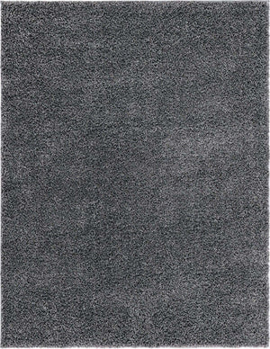Pebble Gray 9' 10 x 13' 1 Soft Solid Shag Rectangle Area Rug Thick Soft Touch Fluffy & Plush Shaggy Pile