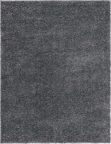 Pebble Gray 9' 10 x 13' 1 Soft Solid Shag Rectangle Area Rug Thick Soft Touch Fluffy & Plush Shaggy Pile