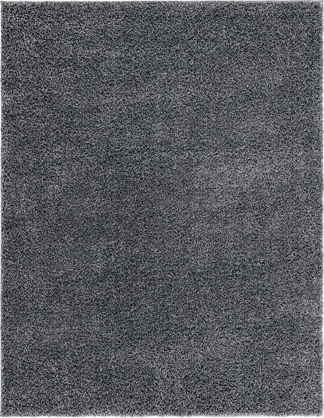 Pebble Gray 9' 10 x 13' 1 Soft Solid Shag Rectangle Area Rug Thick Soft Touch Fluffy & Plush Shaggy Pile