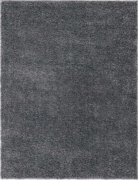 Pebble Gray 9' x 12' 2 Soft Solid Shag Rectangle Area Rug Thick Soft Touch Fluffy & Plush Shaggy Pile
