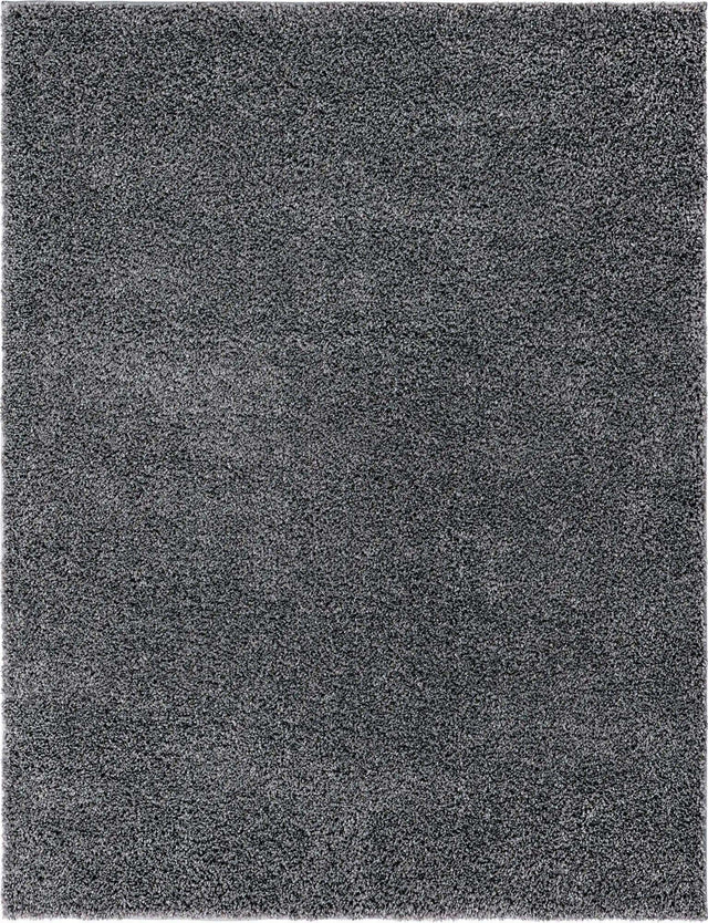 Pebble Gray 9' x 12' 2 Soft Solid Shag Rectangle Area Rug Thick Soft Touch Fluffy & Plush Shaggy Pile