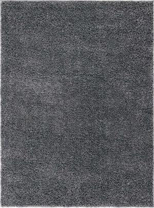 Pebble Gray 8' x 11' Soft Solid Shag Rectangle Area Rug Thick Soft Touch Fluffy & Plush Shaggy Pile