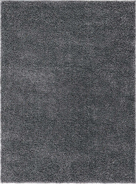 Pebble Gray 8' x 11' Soft Solid Shag Rectangle Area Rug Thick Soft Touch Fluffy & Plush Shaggy Pile
