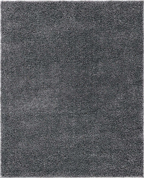 Pebble Gray 8' x 10' Soft Solid Shag Rectangle Area Rug Thick Soft Touch Fluffy & Plush Shaggy Pile