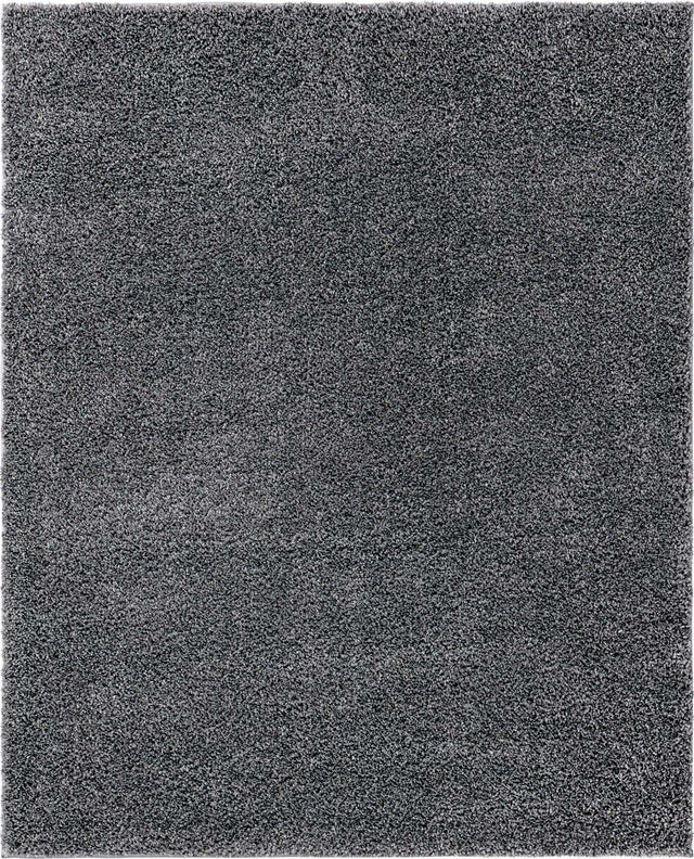 Pebble Gray 8' x 10' Soft Solid Shag Rectangle Area Rug Thick Soft Touch Fluffy & Plush Shaggy Pile