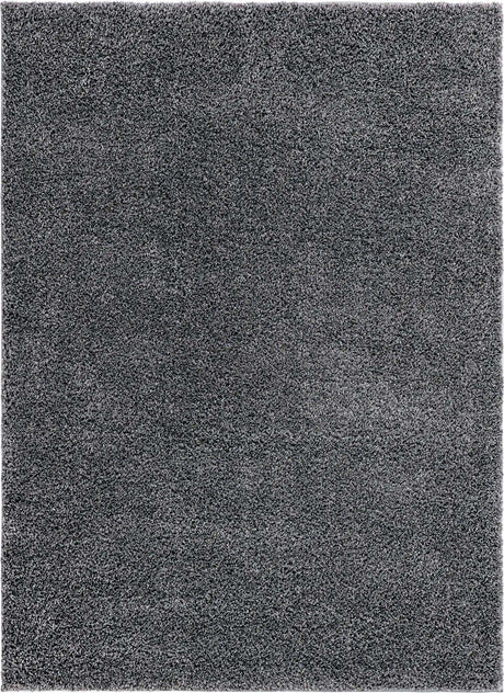 Pebble Gray 7' 1 x 10' Soft Solid Shag Rectangle Area Rug Thick Soft Touch Fluffy & Plush Shaggy Pile