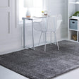 Pebble Gray 8' x 11' Soft Solid Shag Rectangle Area Rug Thick Soft Touch Fluffy & Plush Shaggy Pile 100% Polypropylene Minimalist Carpet for Modern Home Interiors for Sale at Rug Engine