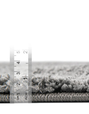 Pebble Gray 8' x 11' Soft Solid Shag Rectangle Area Rug Thick Soft Touch Fluffy & Plush Shaggy Pile