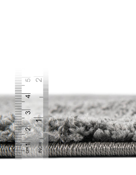 Pebble Gray 5' 1 x 8' Soft Solid Shag Rectangle Area Rug Thick Soft Touch Fluffy & Plush Shaggy Pile 100% Polypropylene Minimalist Carpet for Modern Home Interiors for Sale at Rug Engine