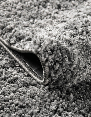Pebble Gray 8' x 11' Soft Solid Shag Rectangle Area Rug Thick Soft Touch Fluffy & Plush Shaggy Pile