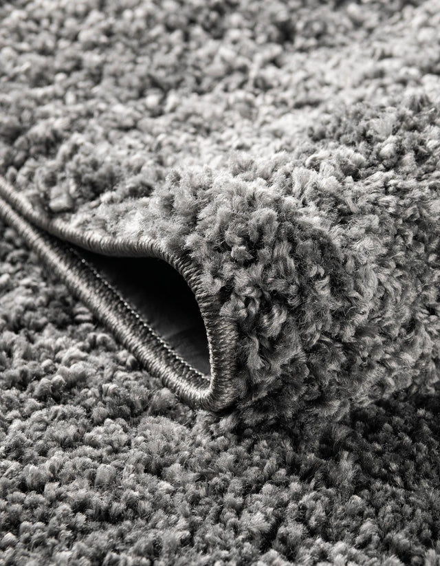 Pebble Gray 8' x 11' Soft Solid Shag Rectangle Area Rug Thick Soft Touch Fluffy & Plush Shaggy Pile
