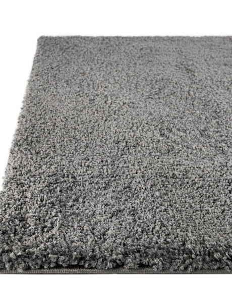 Pebble Gray 7' 1 x 10' Soft Solid Shag Rectangle Area Rug Thick Soft Touch Fluffy & Plush Shaggy Pile 100% Polypropylene Minimalist Carpet for Modern Home Interiors for Sale at Rug Engine