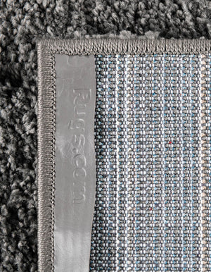 Pebble Gray 4' 1 x 6' 1 Soft Solid Shag Rectangle Area Rug Thick Soft Touch Fluffy & Plush Shaggy Pile