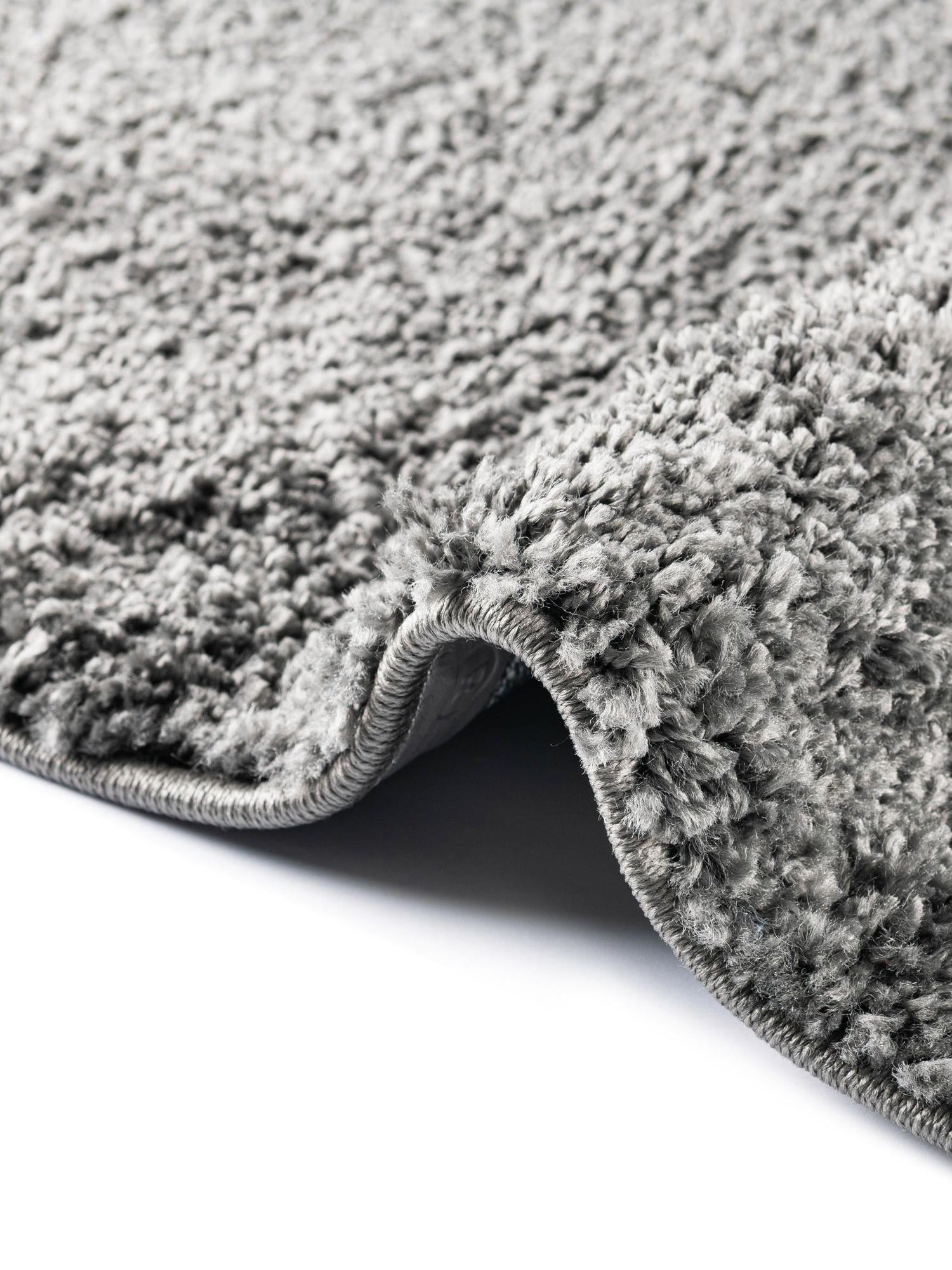 Pebble Gray 8' x 11' Soft Solid Shag Rectangle Area Rug Thick Soft Touch Fluffy & Plush Shaggy Pile 100% Polypropylene Minimalist Carpet for Modern Home Interiors for Sale at Rug Engine